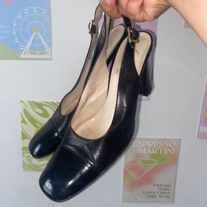 Chanel Sling Back Heels EUR 37.5/ US 6.5 Designer